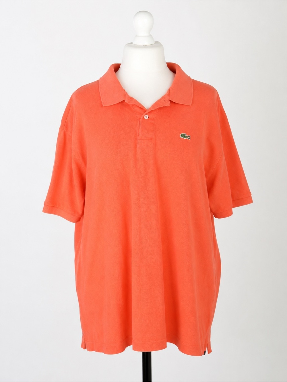 Vintage Lacoste Men’s Orange Polo Shirt Size 8 XXL/XXXL 100% Cotton Logo